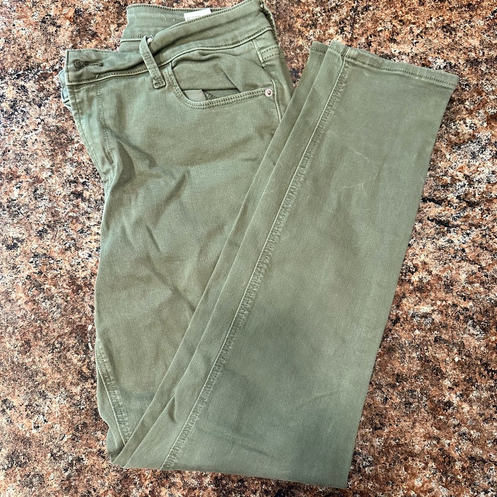 Old Navy Green Straight Leg Jeans
